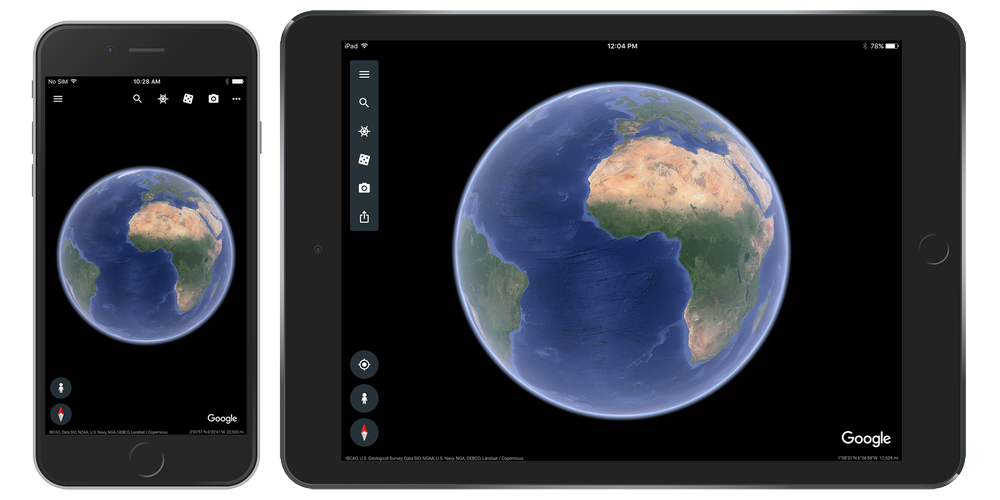 New features available on Google Earth